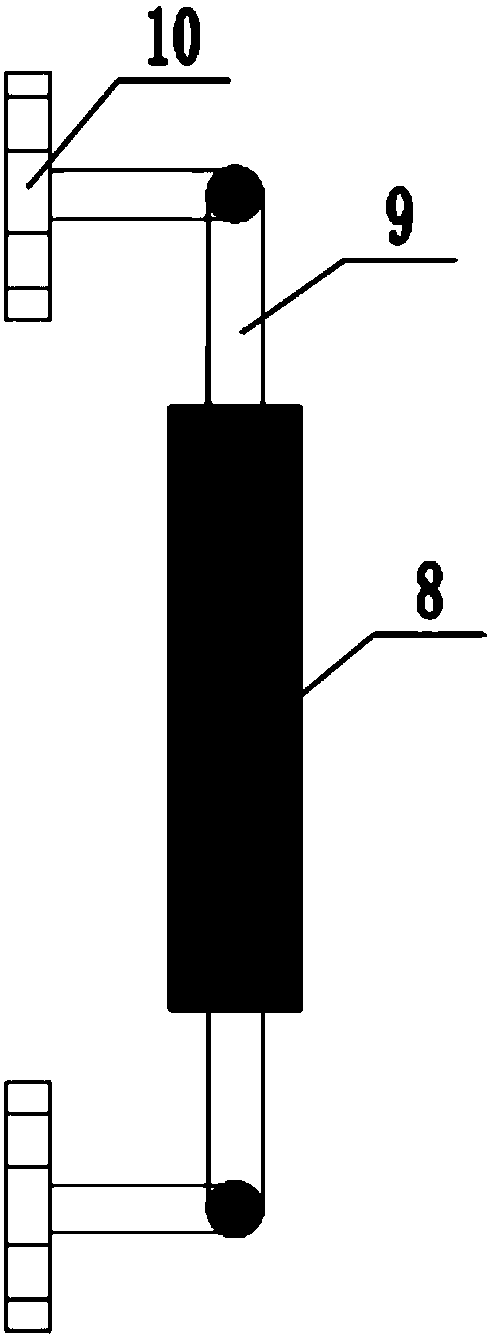 Reinforcing device for angle steel power transmission tower main material