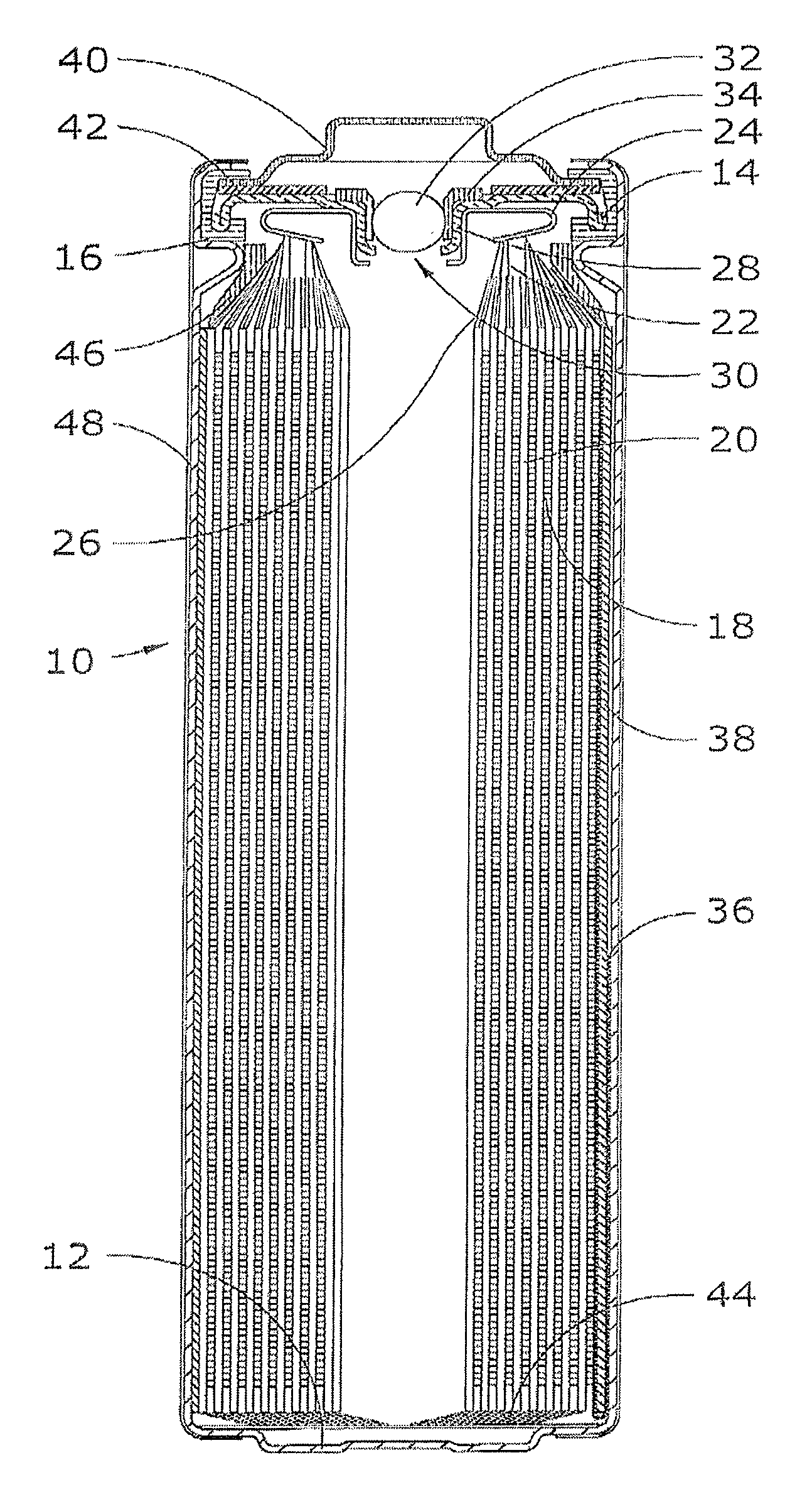 Lithium-Iron Disulfide Cell Design