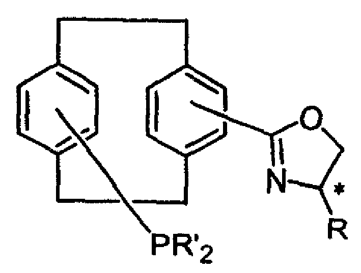 Planar chiral [2,2]-p-cyclo-aralkyl oxazolinyl phosphine ligand and its synthesis and use