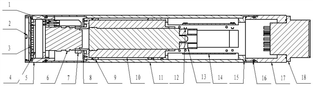 Radiation-resistant video probe inspection device