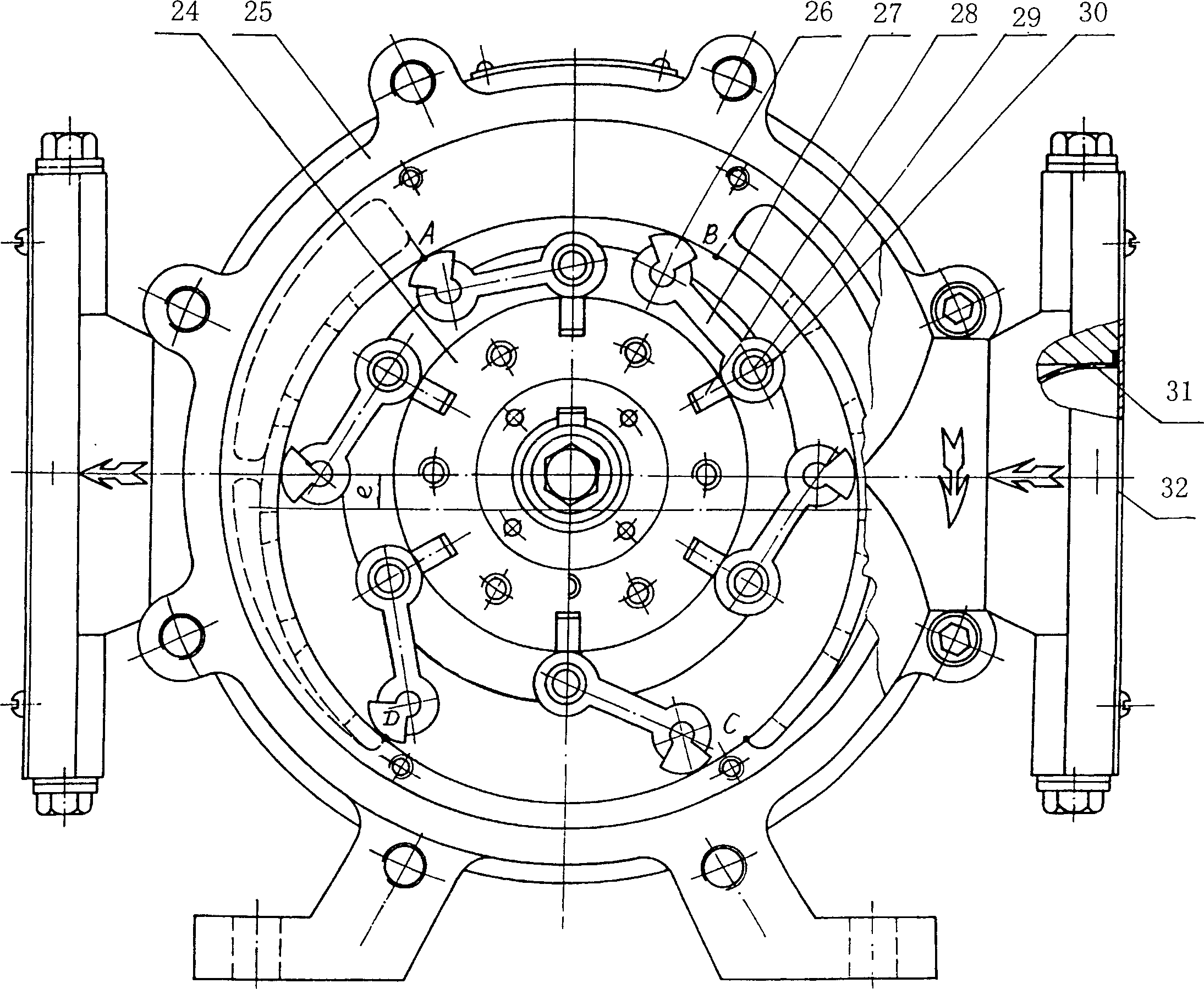 Rotary blade pump