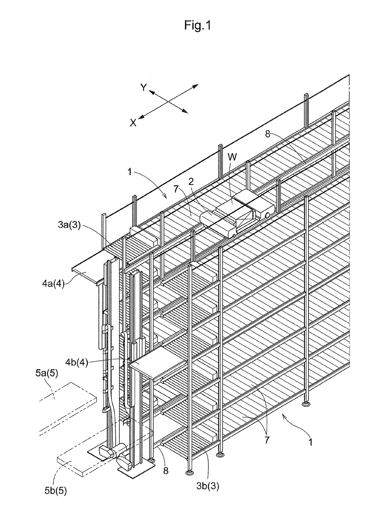 Article transfer device and article transport facility