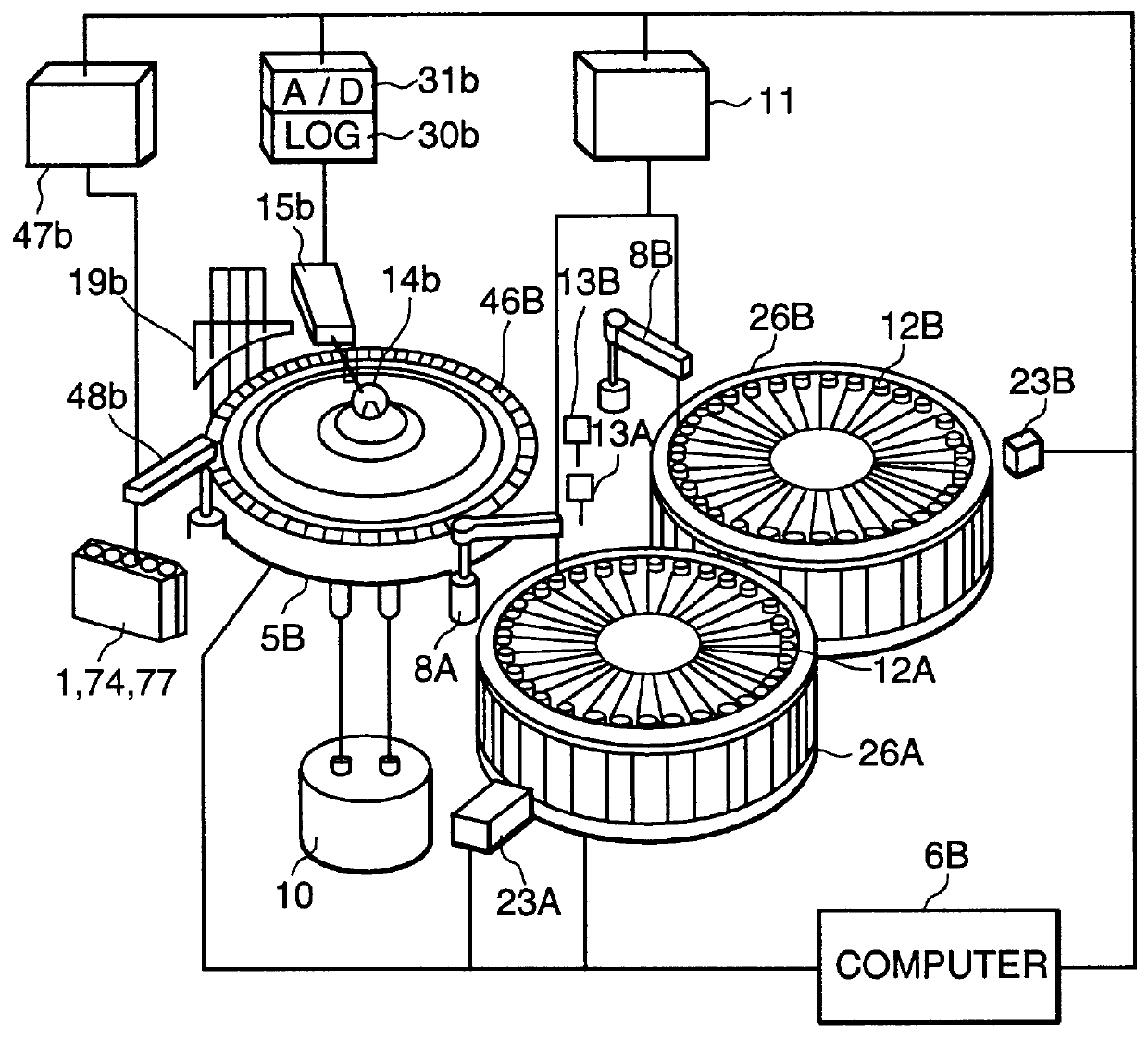 Automatic analyzer and support system therefor