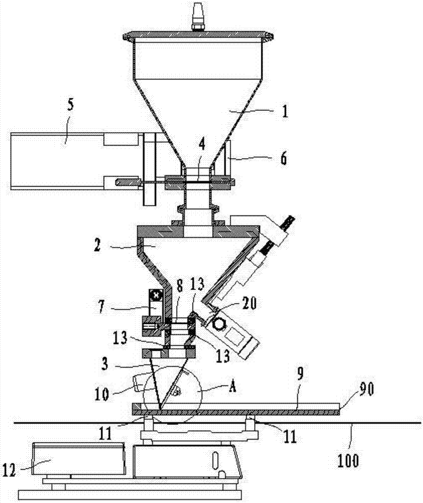 powder spreading device