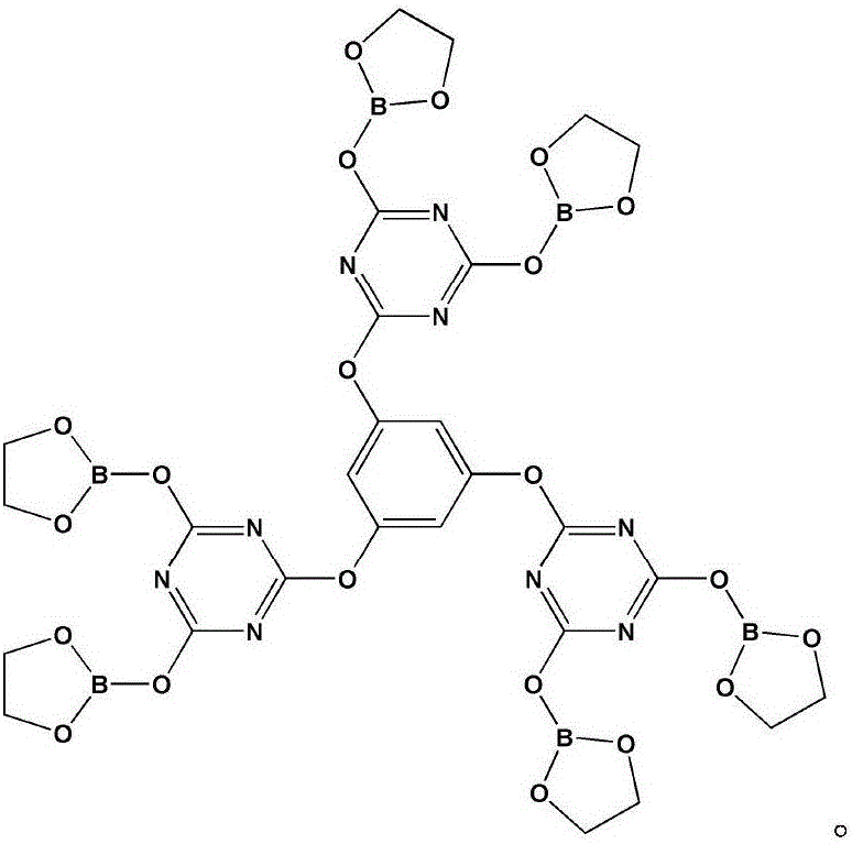 Intumescent flame retardant of star-shaped boric acid ester derivative and preparation method of intumescent flame retardant