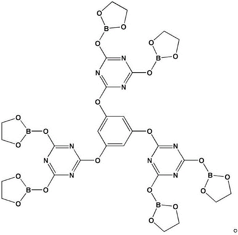 Intumescent flame retardant of star-shaped boric acid ester derivative and preparation method of intumescent flame retardant