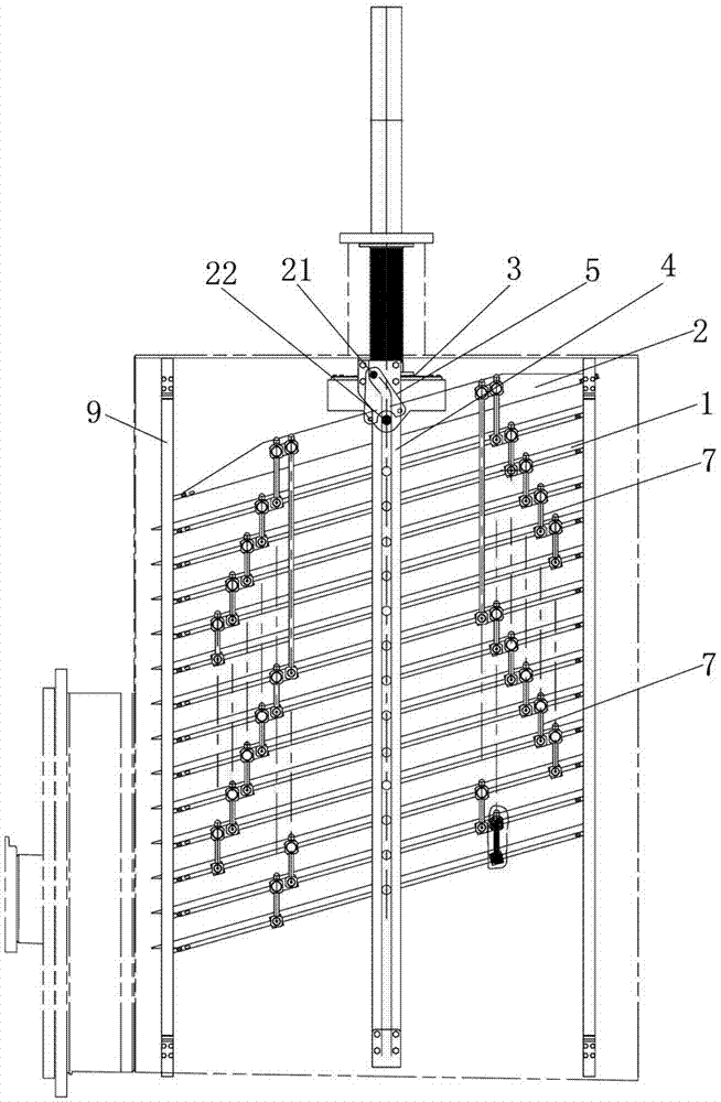 A freeze-drying machine with a plate layer that can be lifted and tilted