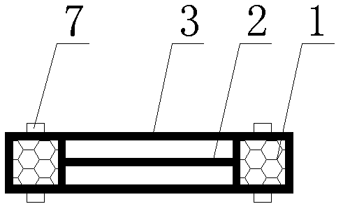 Rigid grid structure for constraining sludge flow and using method thereof