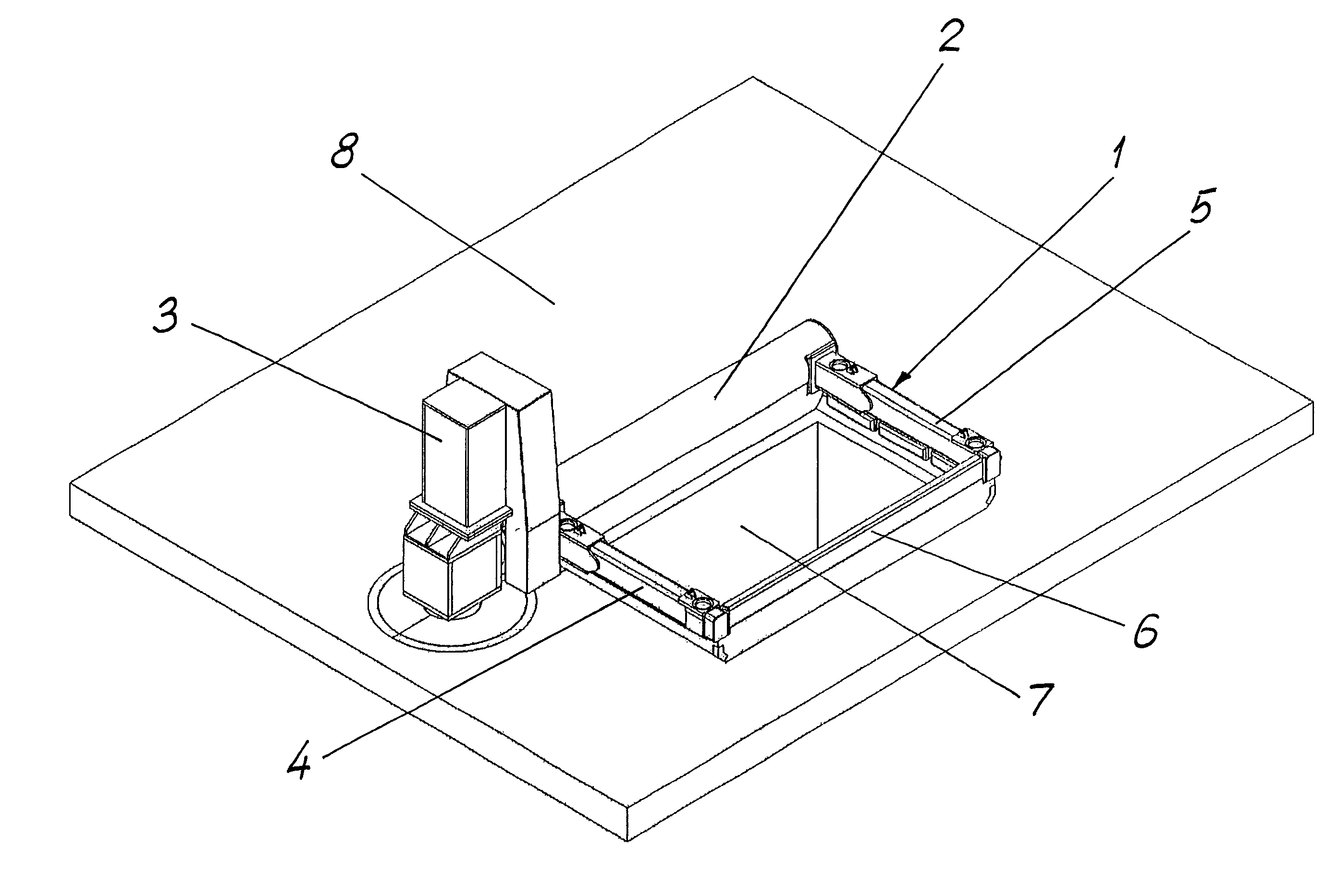 Machine for vertical casting of metal