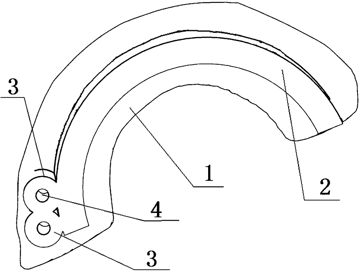 Acetabulum navigation guiding plate designed by 3D printing, preparation method and using method