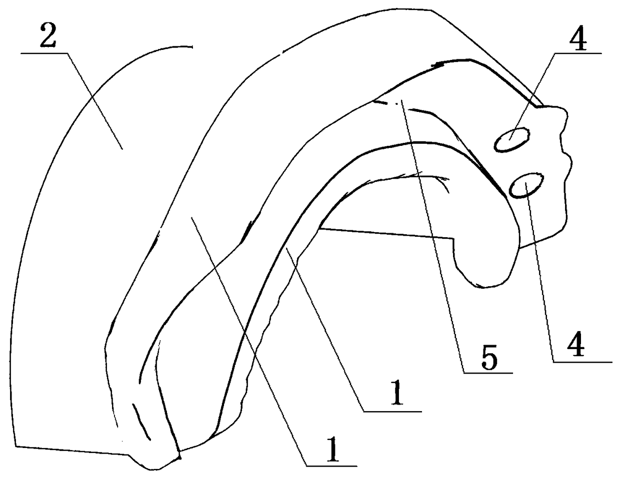 Acetabulum navigation guiding plate designed by 3D printing, preparation method and using method