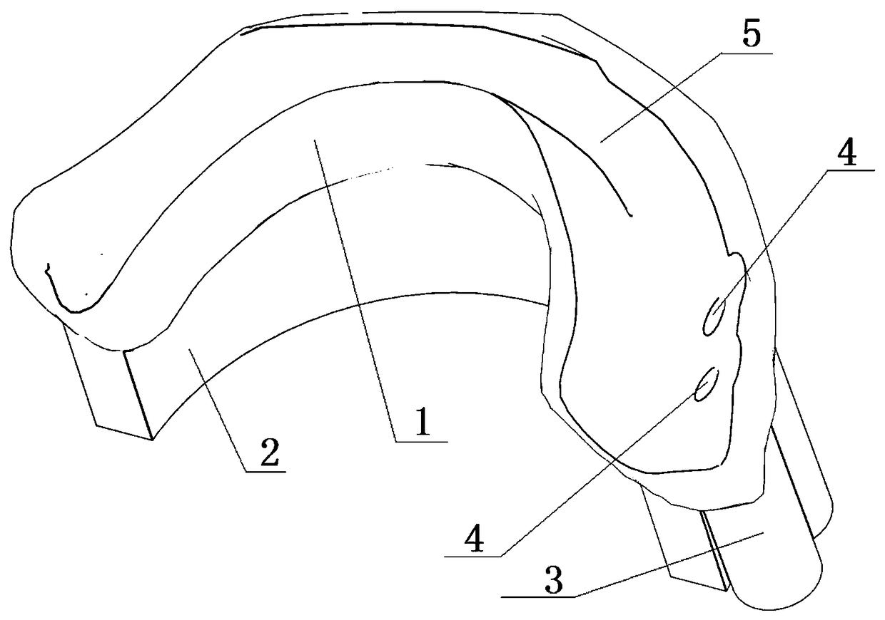 Acetabulum navigation guiding plate designed by 3D printing, preparation method and using method