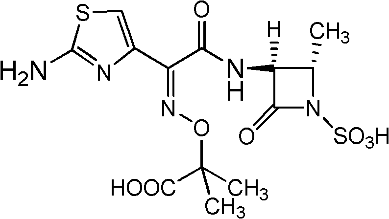 Method for preparing anhydrous beta-aztreonam