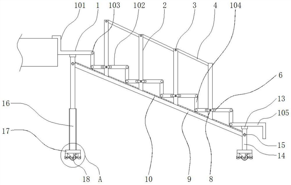 Assembly type movable stair