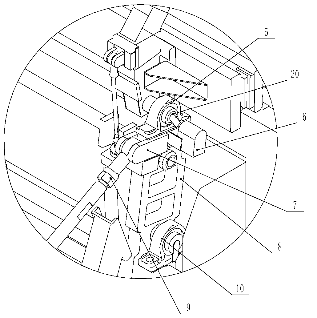 Online swinging device for canned products