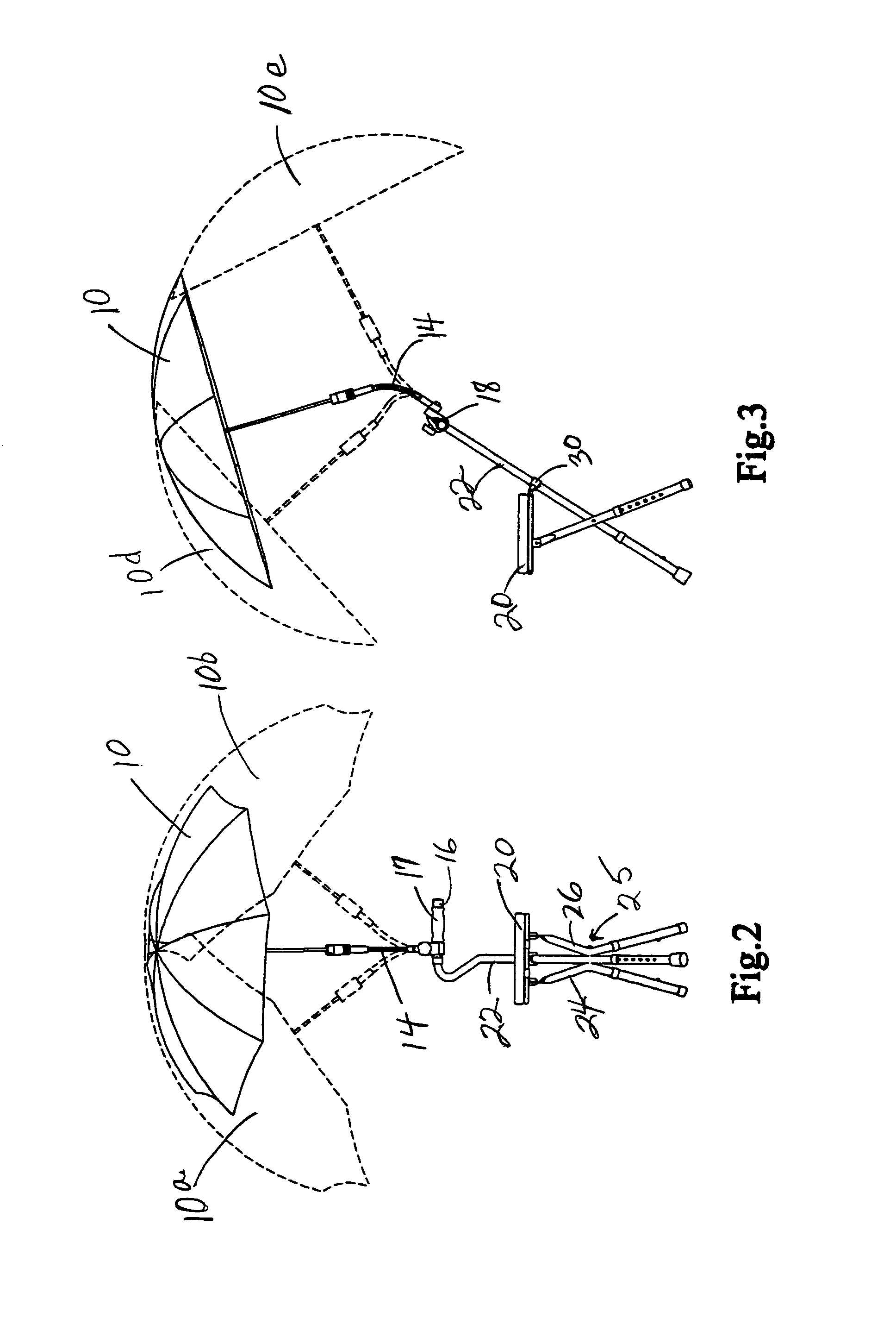 Portable chair and cane with umbrella