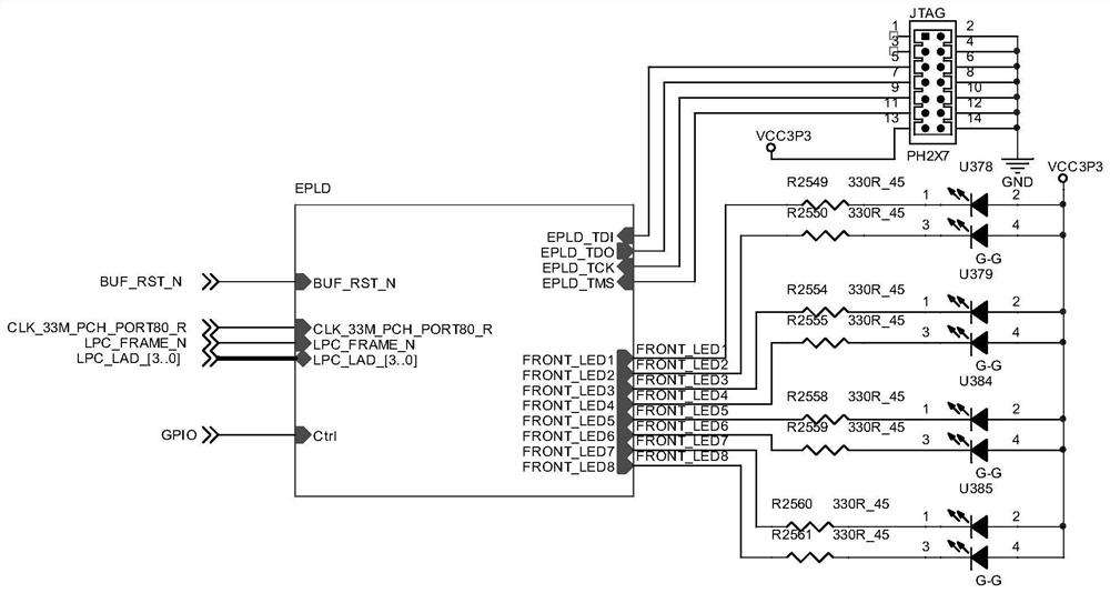 Operating state output circuit and operating state output method