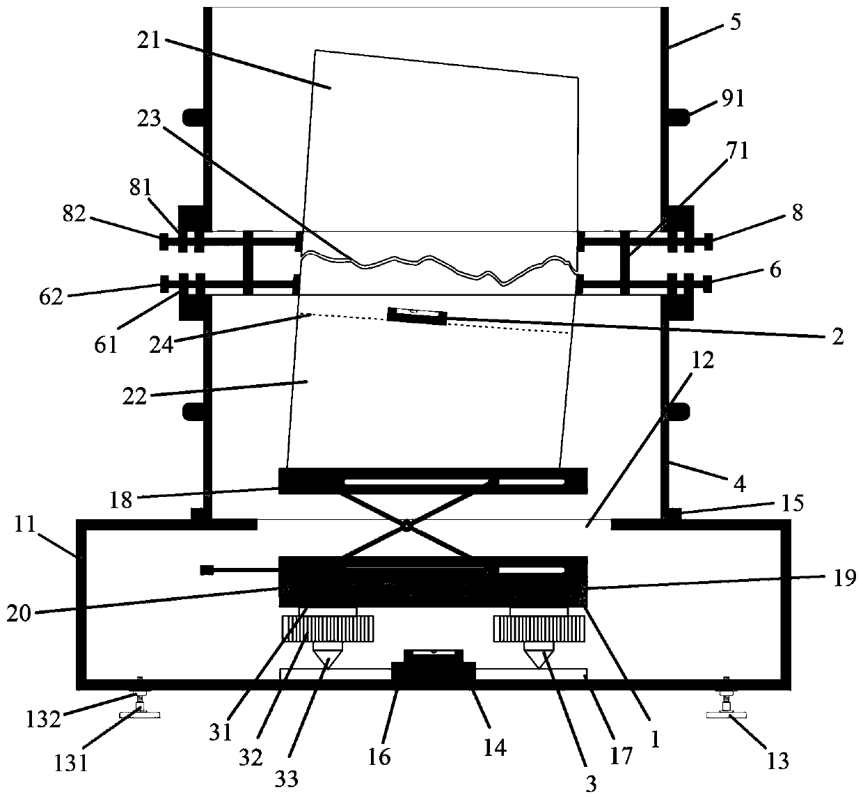 Protolith structural plane sample manufacturing device and manufacturing method