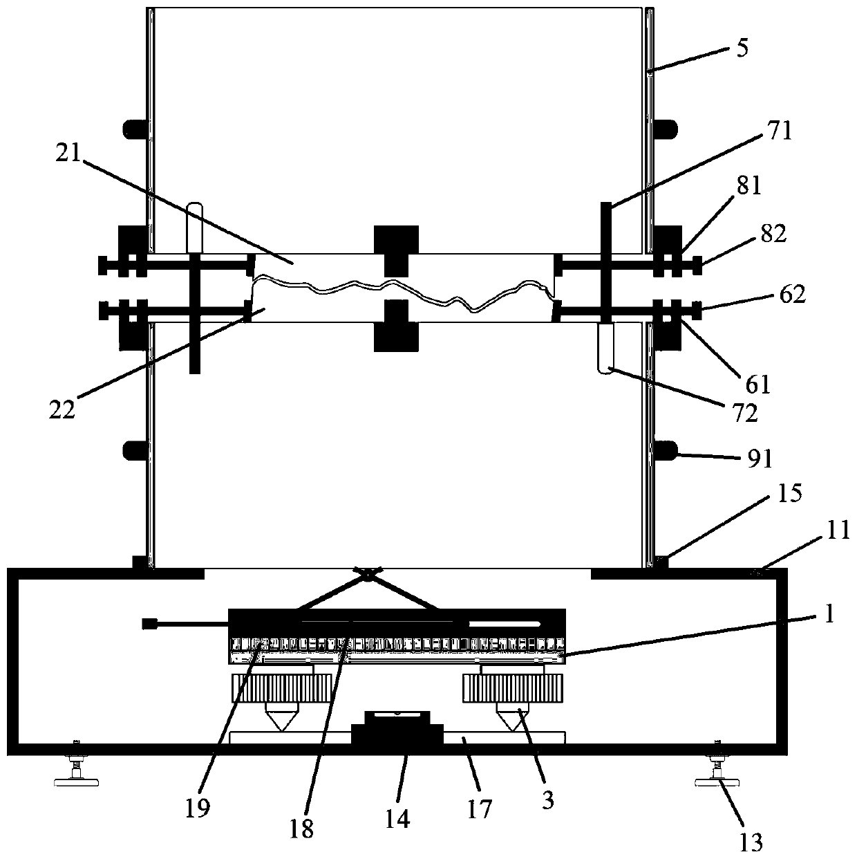 Protolith structural plane sample manufacturing device and manufacturing method