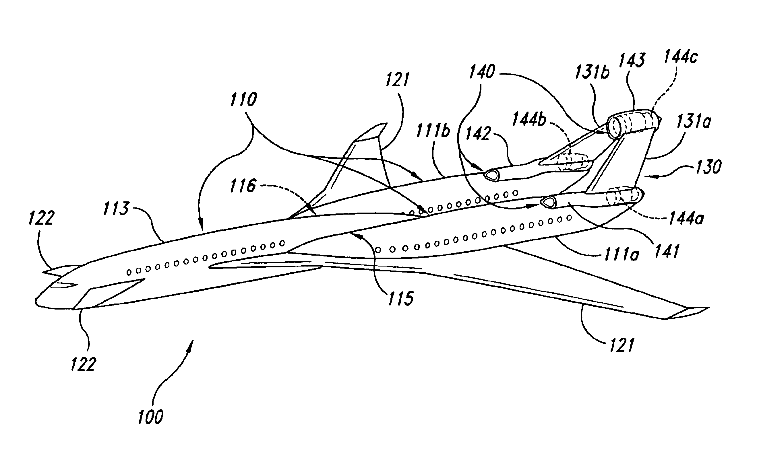 Tri-body aircraft and methods for their manufacture