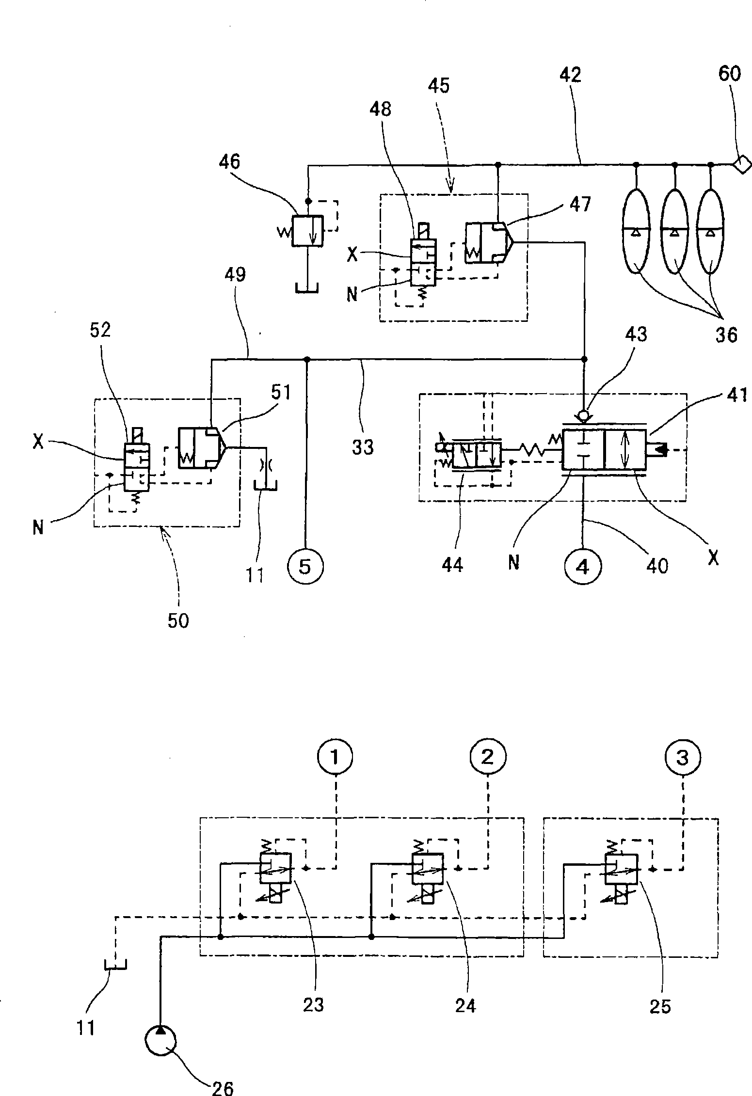 Hydraulic control system for working machine