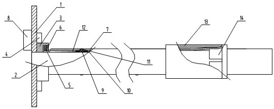 Warning charging wire for automobile charging pile