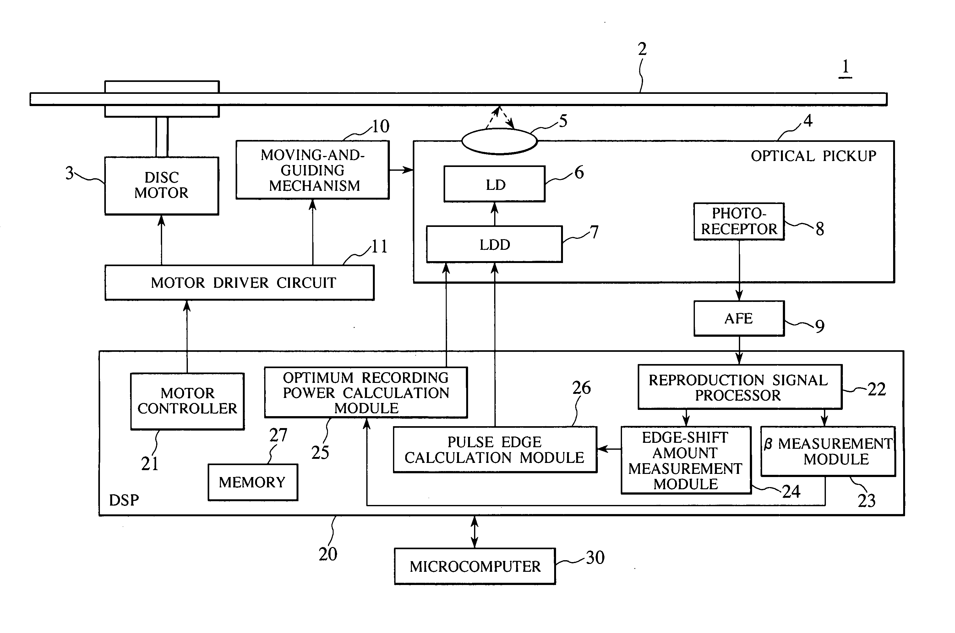 Optical disc apparatus and information recording method