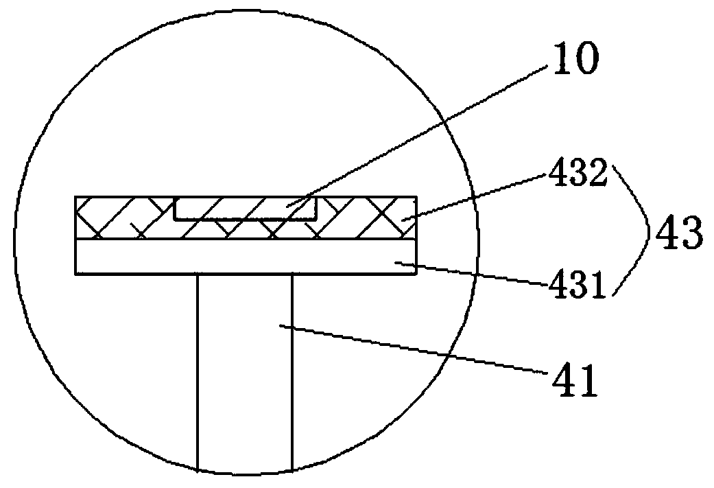 A support device for an elevator maintenance pit