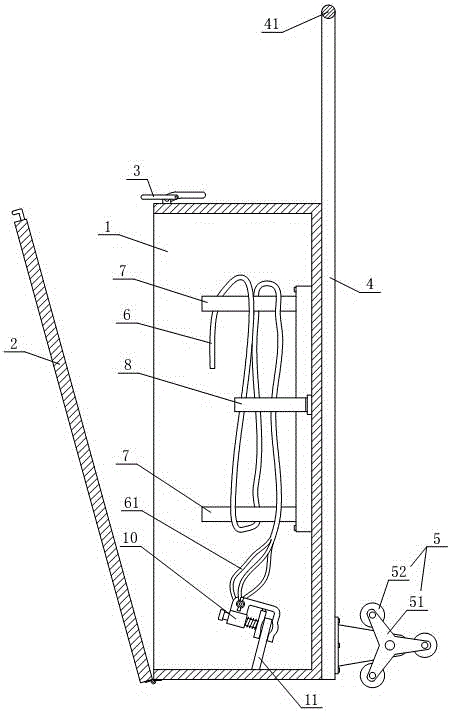 Portable ground cable storage and use case