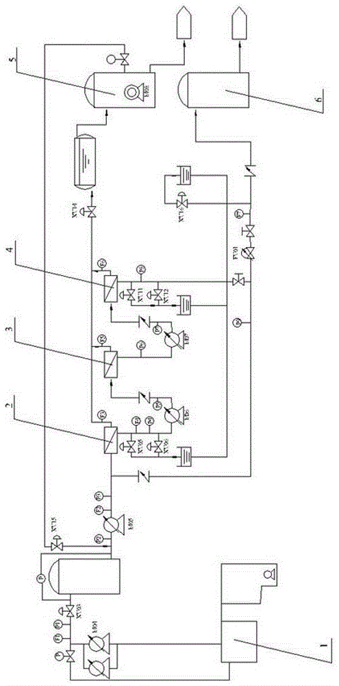 Reverse-flow-free nanofiltration apparatus or reverse osmosis apparatus and shutdown method thereof