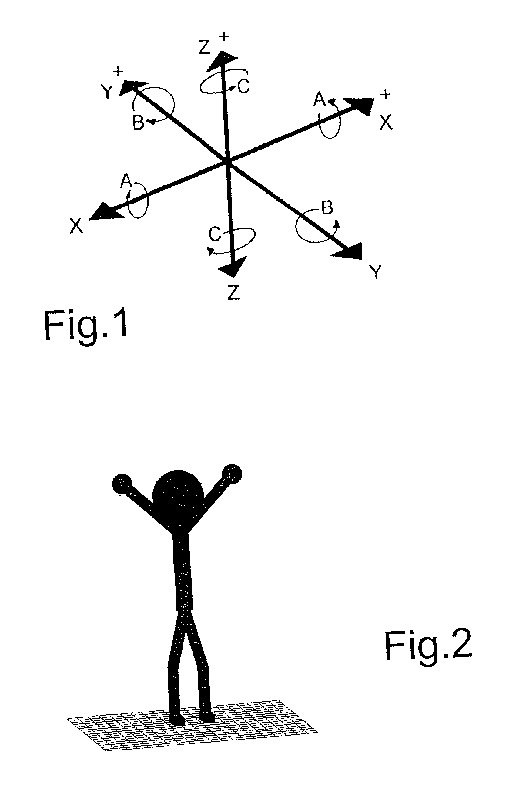 Input device for commanding control operations of a real and virtual object