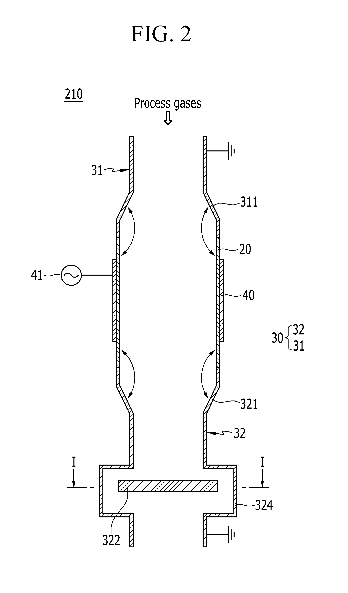 Plasma reactor for abatement of hazardous material