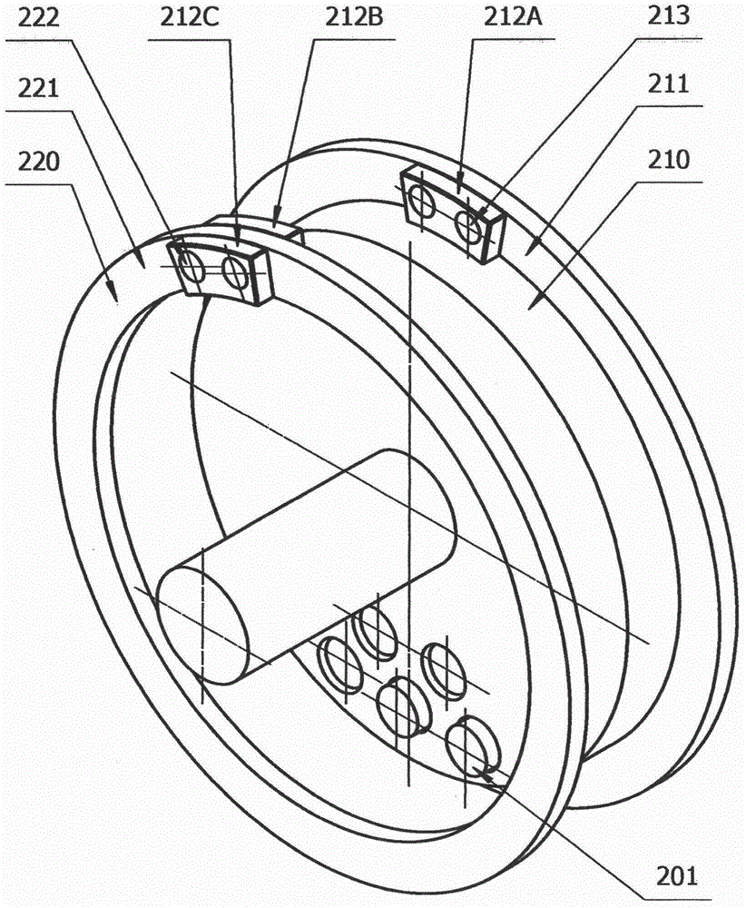 Whole-key-built-in radial insertion type antitheft lock