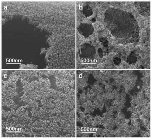 Superfine three-dimensional platinum nanowire array growing on substrate under control of strong ligand, and method thereof