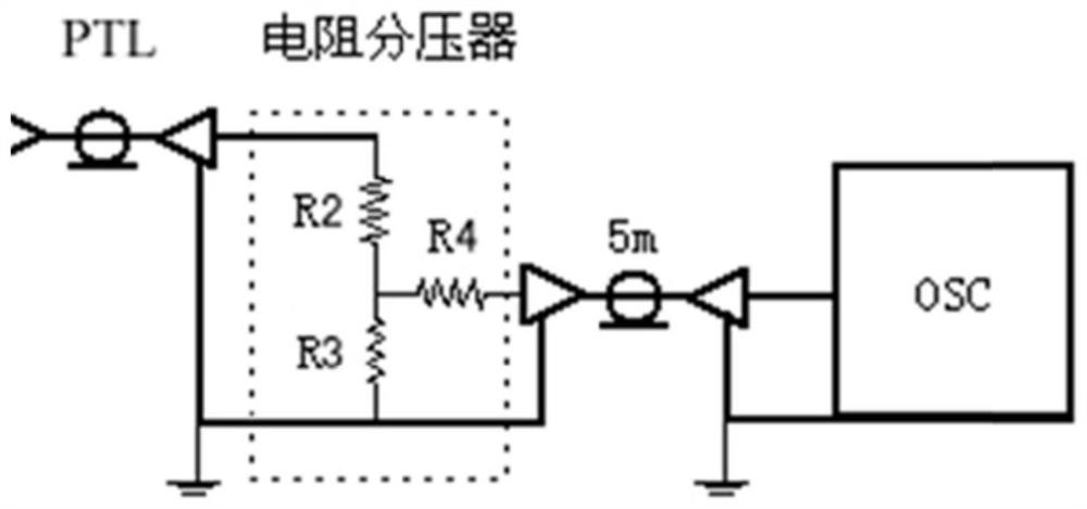 Test method for acquiring high-frequency response of cable