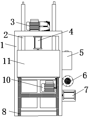 Garbage packing machine preventing secondary pollution