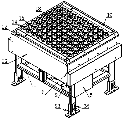 Efficient swing wheel sorting machine