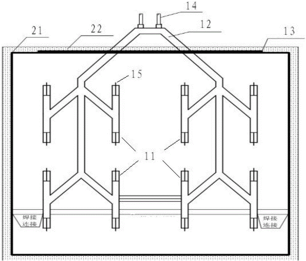 Multi-point type anti-blocking wind flow measurement system