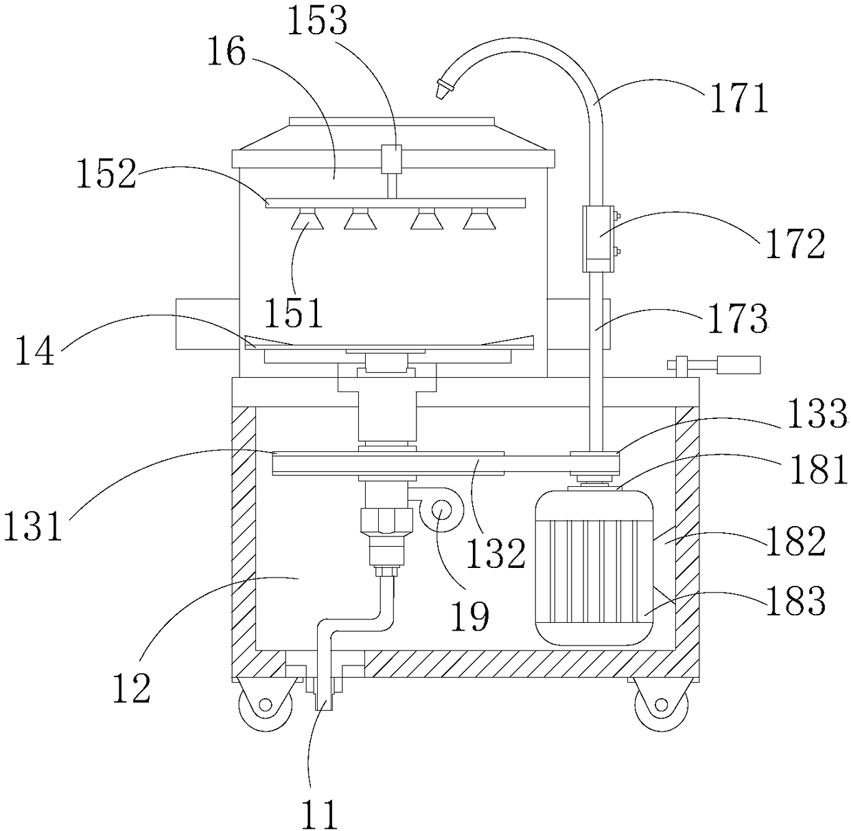 Efficient glass cleaning machine for glass making