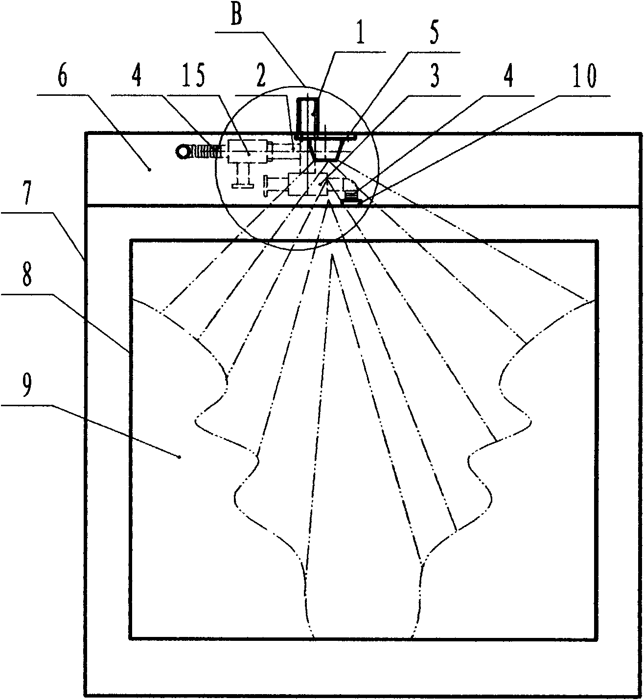 Clothes rinsing device of washing machine