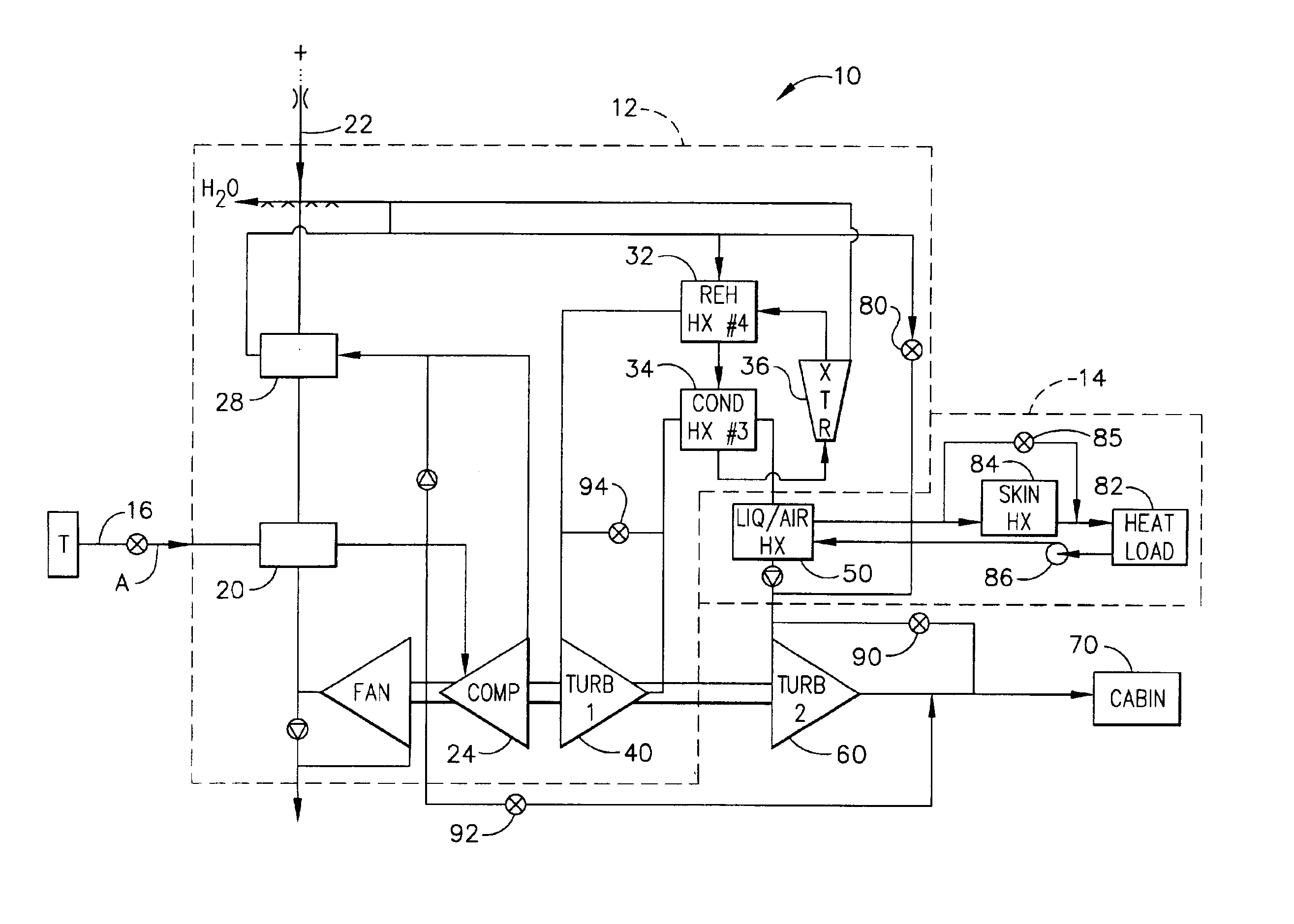 Condensing cycle with energy recovery augmentation