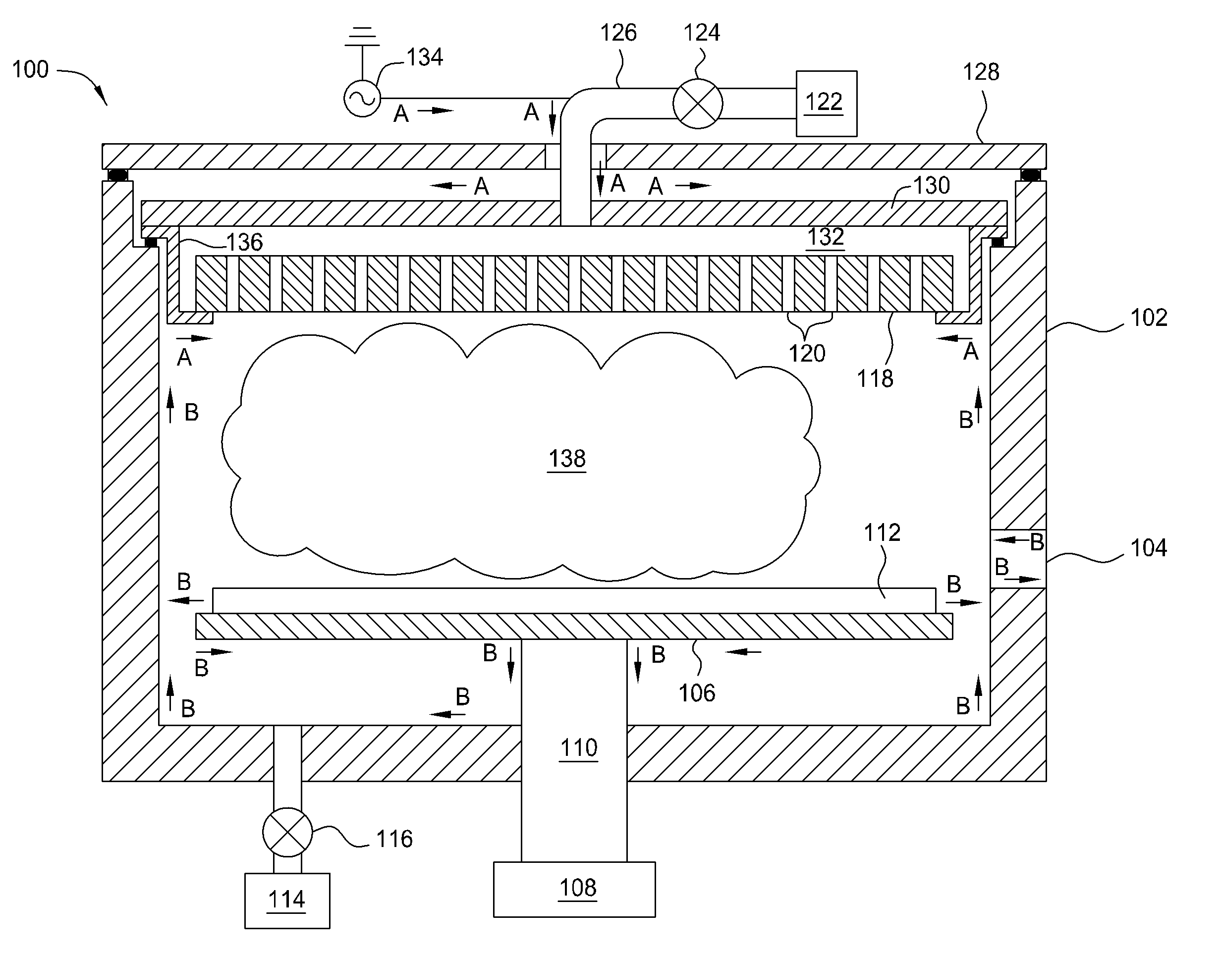 Mixing frequency at multiple feeding points