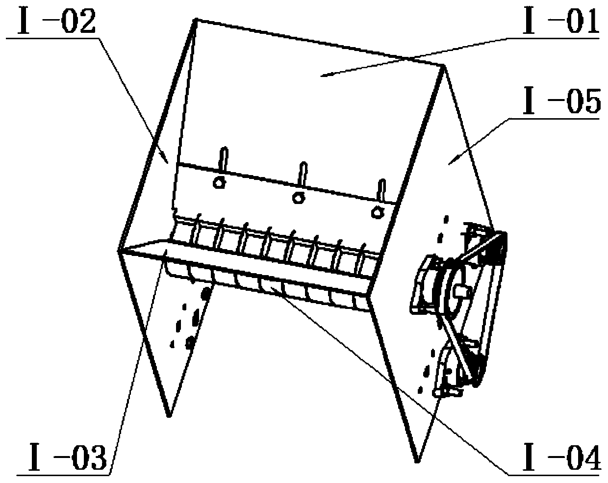 Cam roller type walnut horizontal-squeezing shell-breaking system