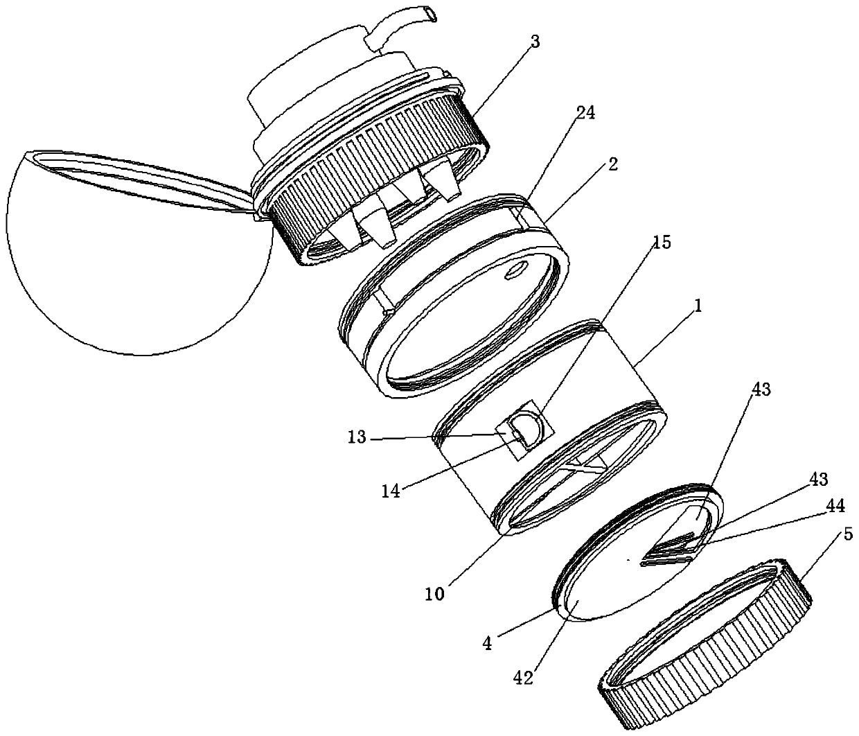 Combined bottle for liquid cooking seasoning kitchen