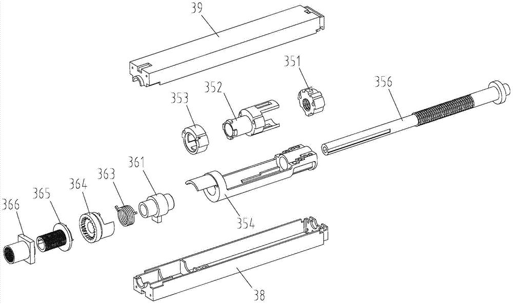 Sliding block mechanisms and variable-pitch louver sliding block system with same