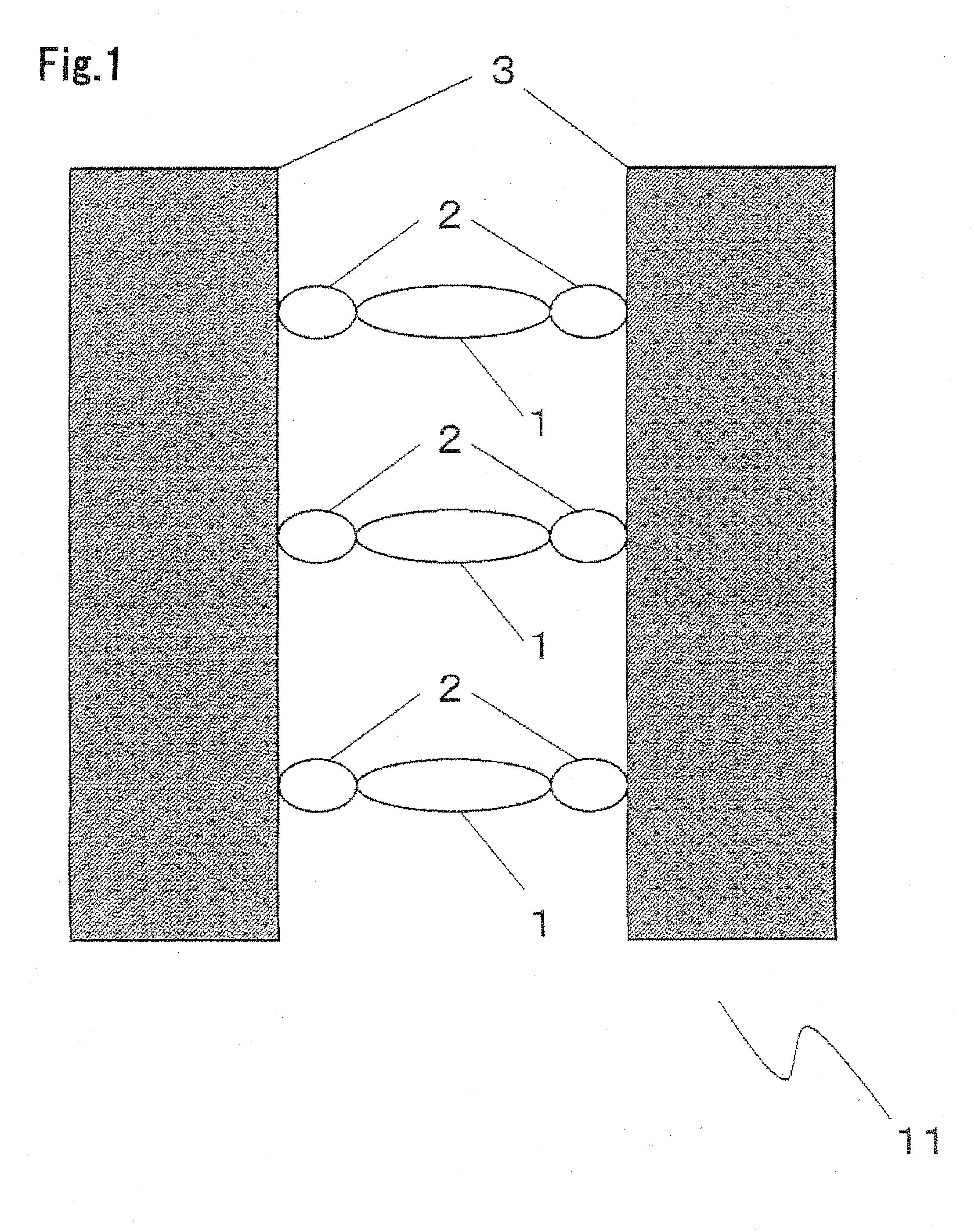 Sensing element for nitrogen oxide molecule sensing apparatus for nitrogen oxide molecule and method for sensing nitrogen oxide molecule