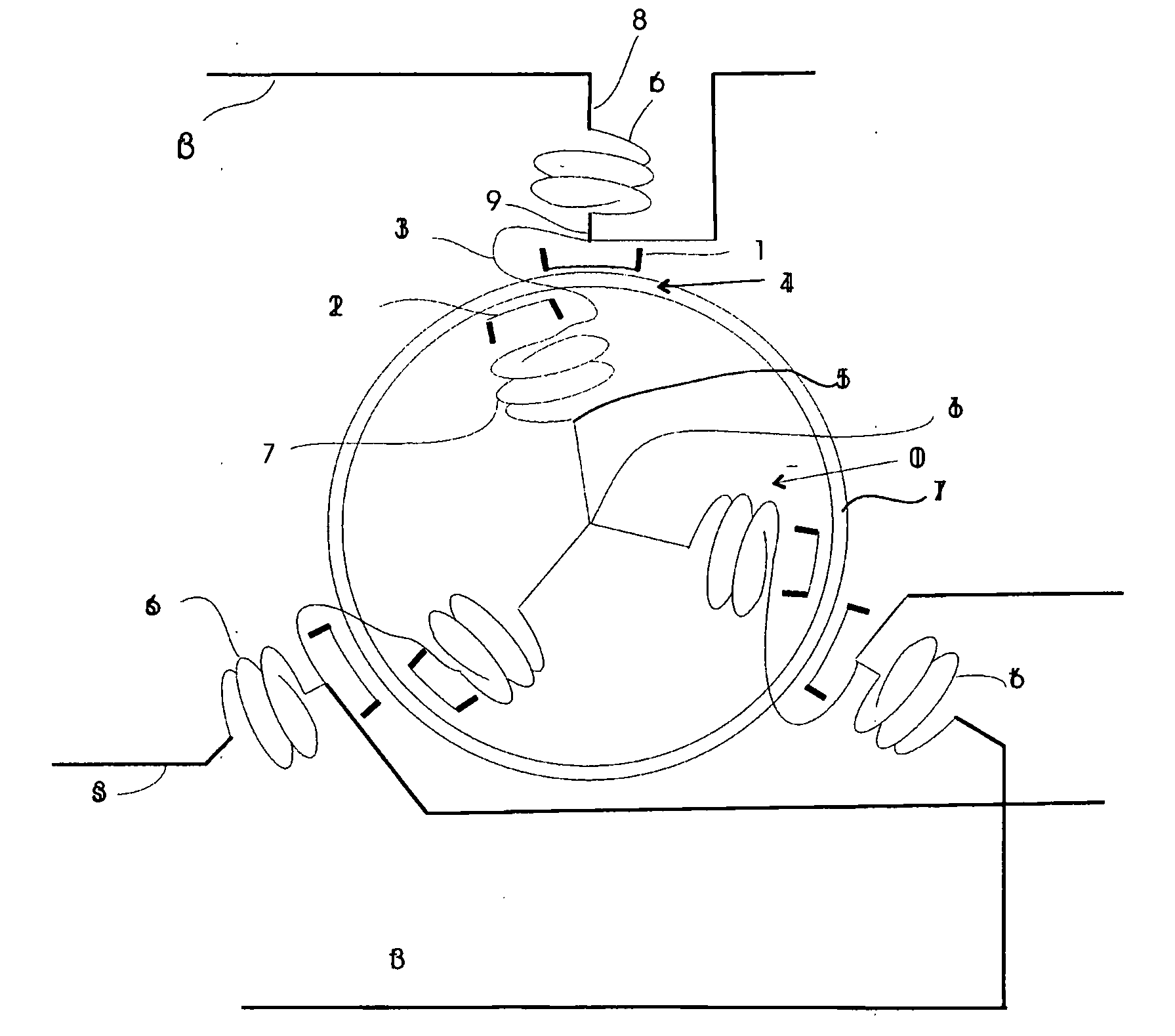 Induction regulator for power flow control in an ac transmission network and a method of controlling such network