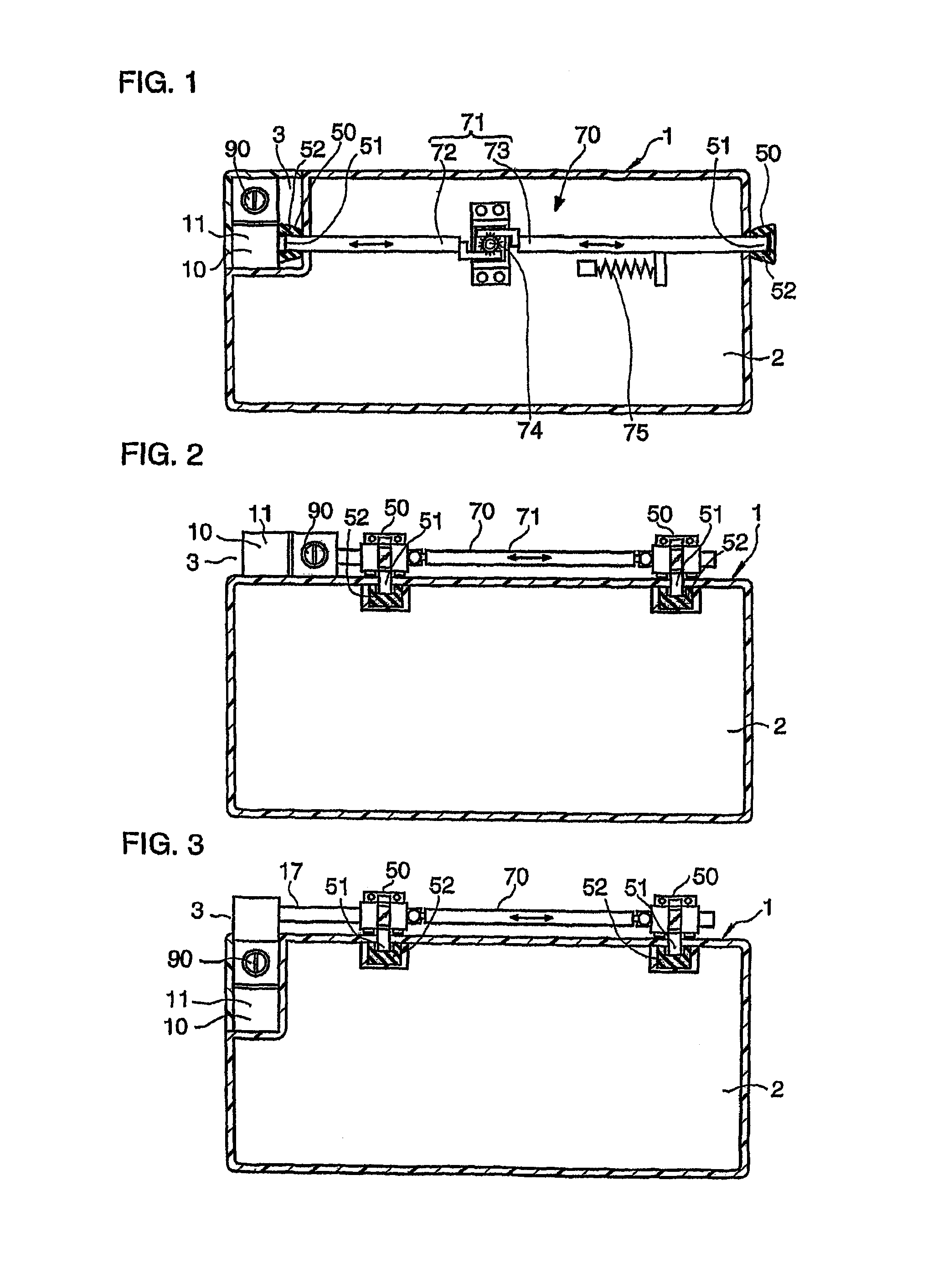 Lock apparatus for a glove box of a vehicle