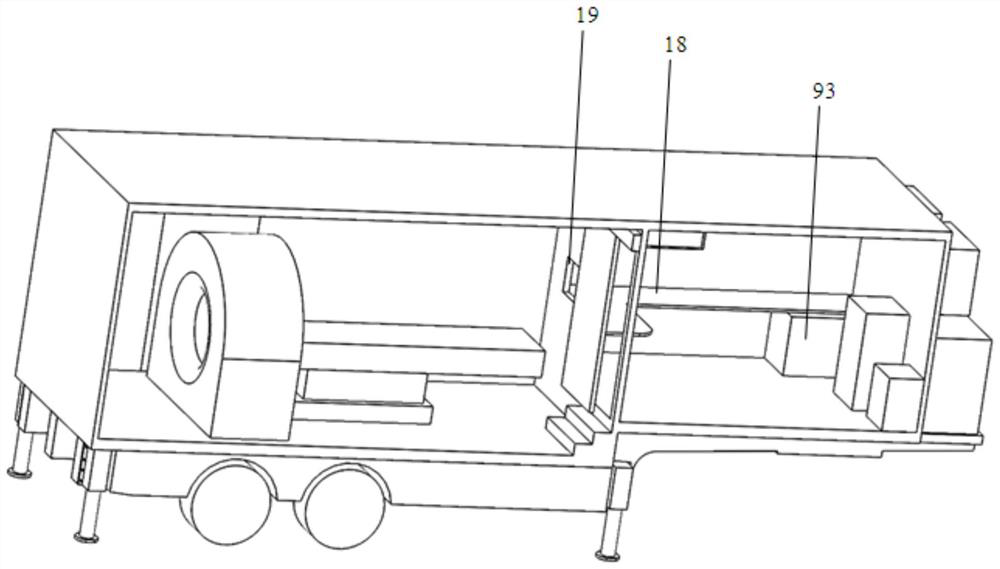 An emergency semi-trailer ct