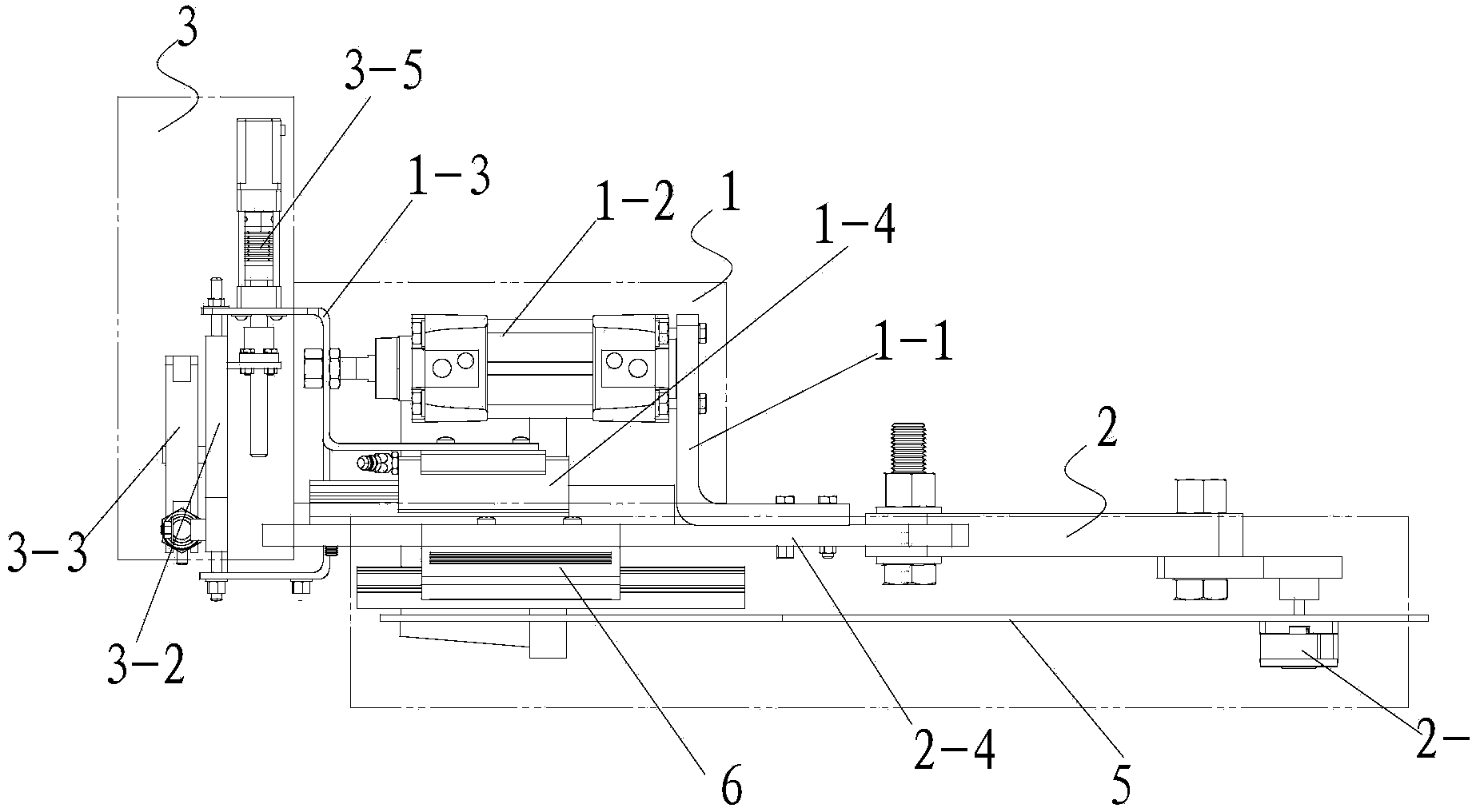 Pre-beating-up device of carbon fiber multi-layer diagonal weaving machine